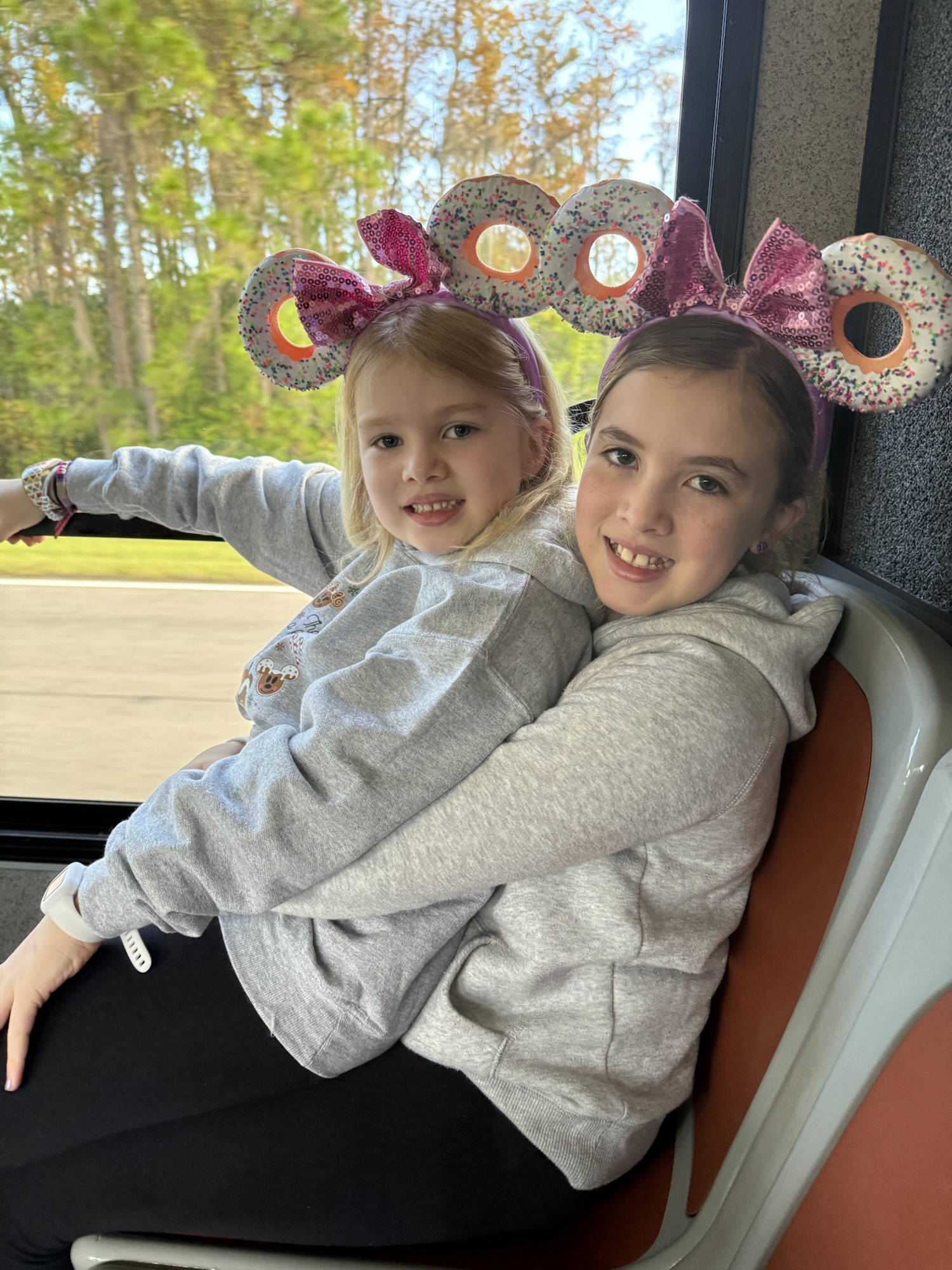 Girls on Disney bus