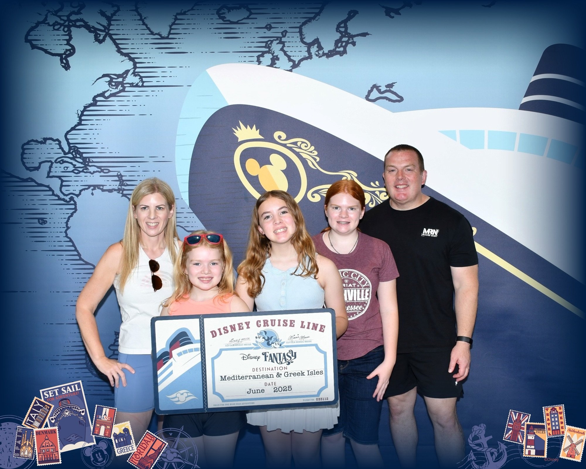 Family on Disney Cruise