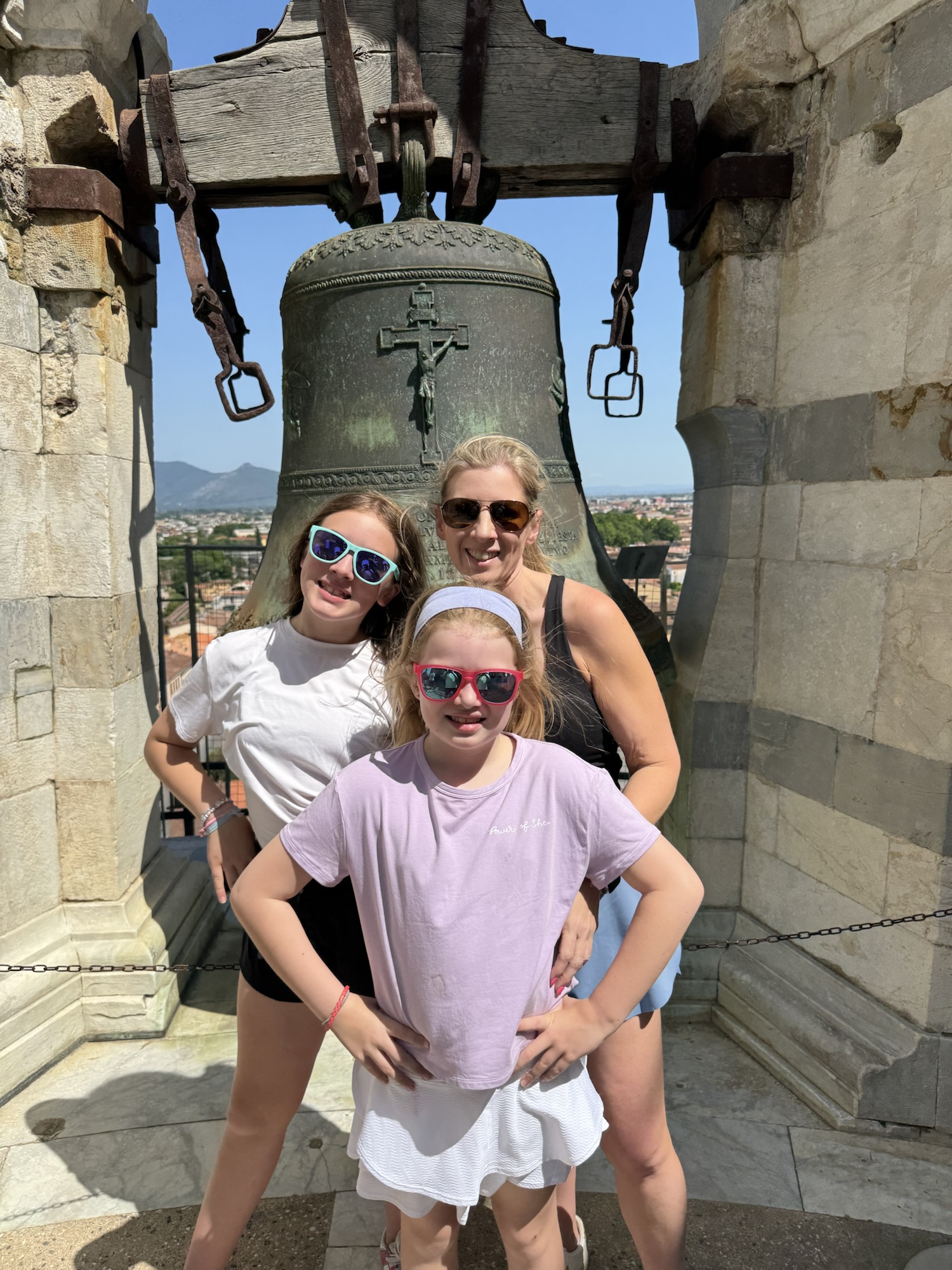 Bell at the top of Leaning Tower