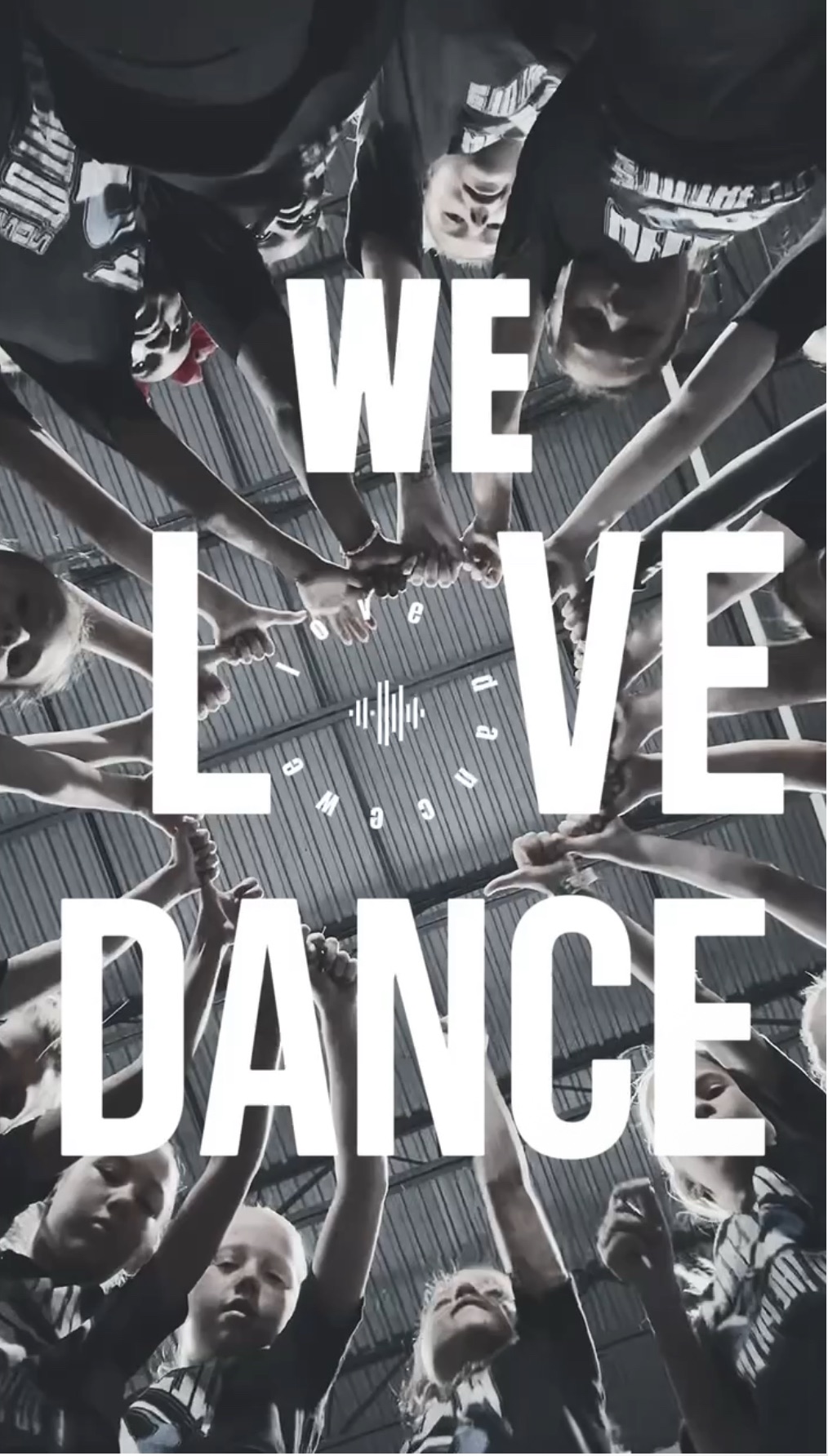 Hands in middle team moment