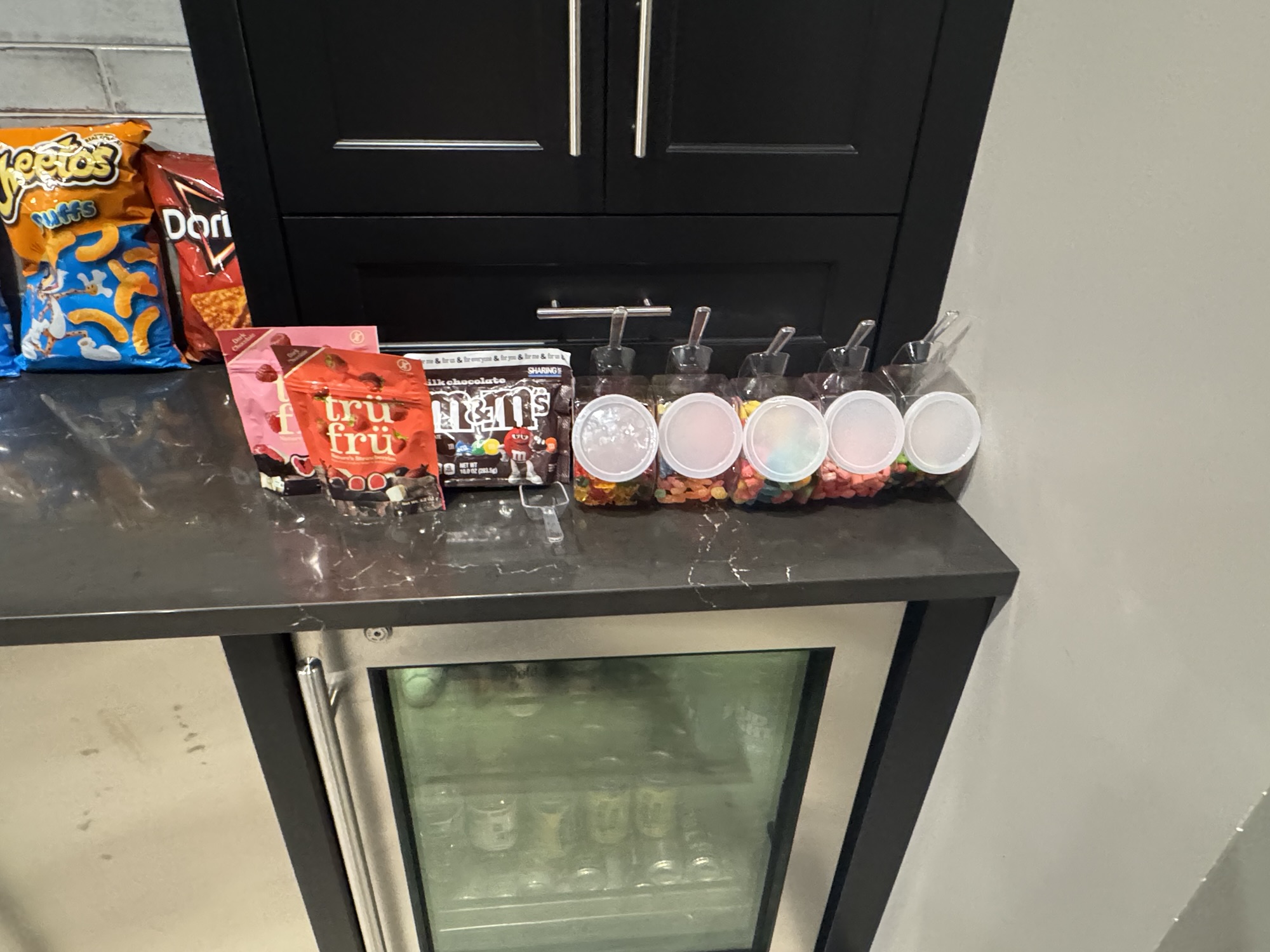 Full view of tween candy bar setup